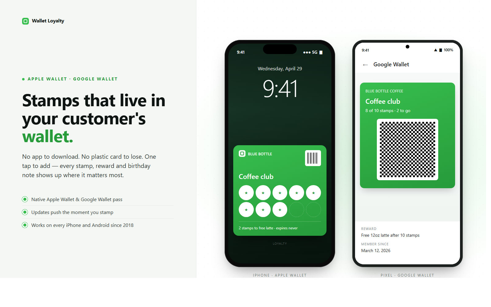 Wallet Loyalty app screenshot