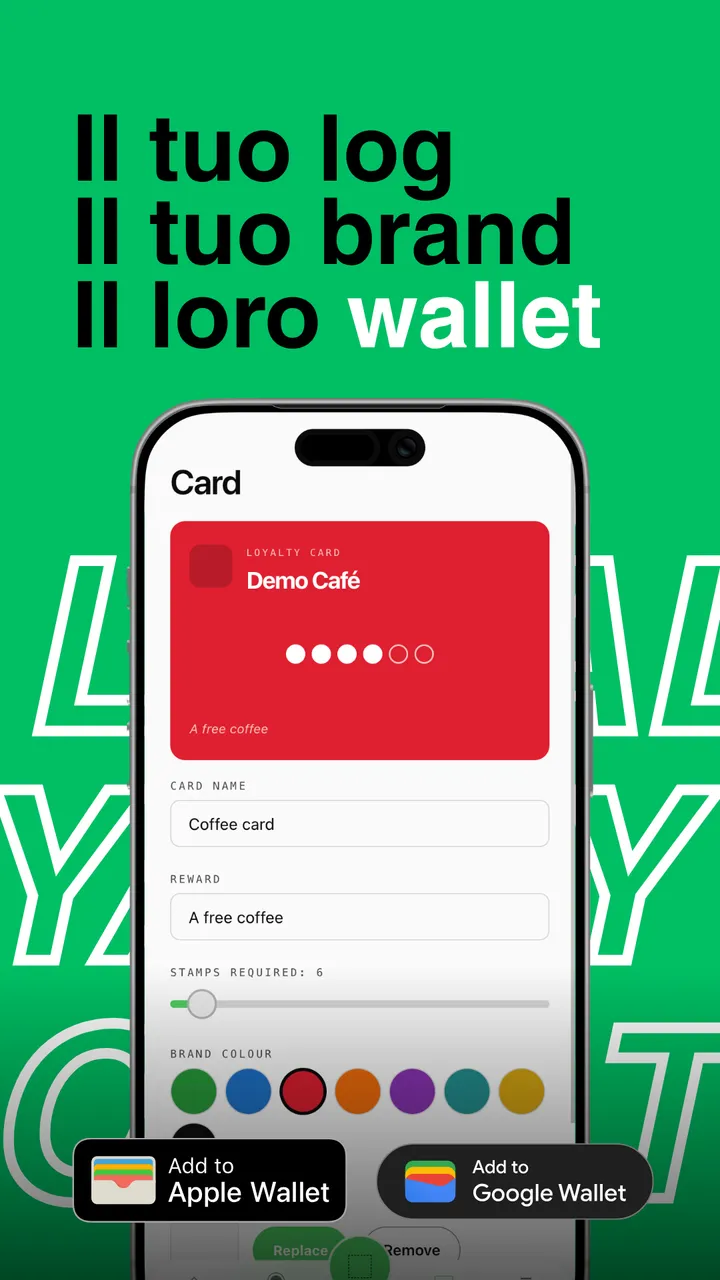 Personalizzazione del brand della carta