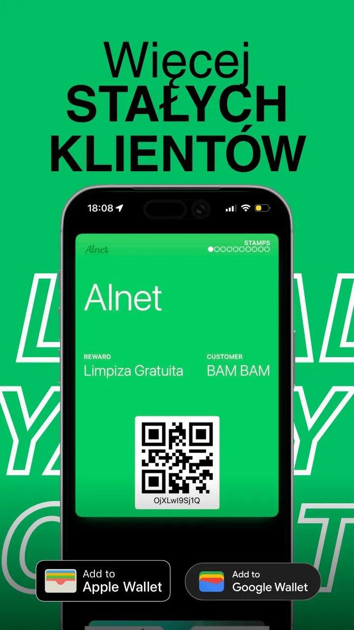 Firmowa karta lojalnościowa w Apple Wallet