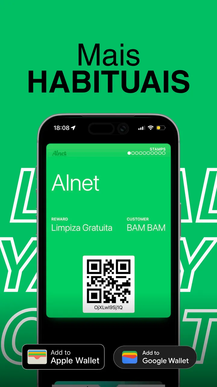 Cartão de fidelidade com marca na Apple Wallet