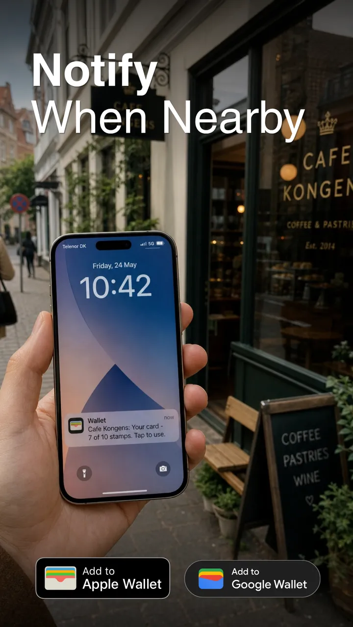 Lock-screen notification when nearby