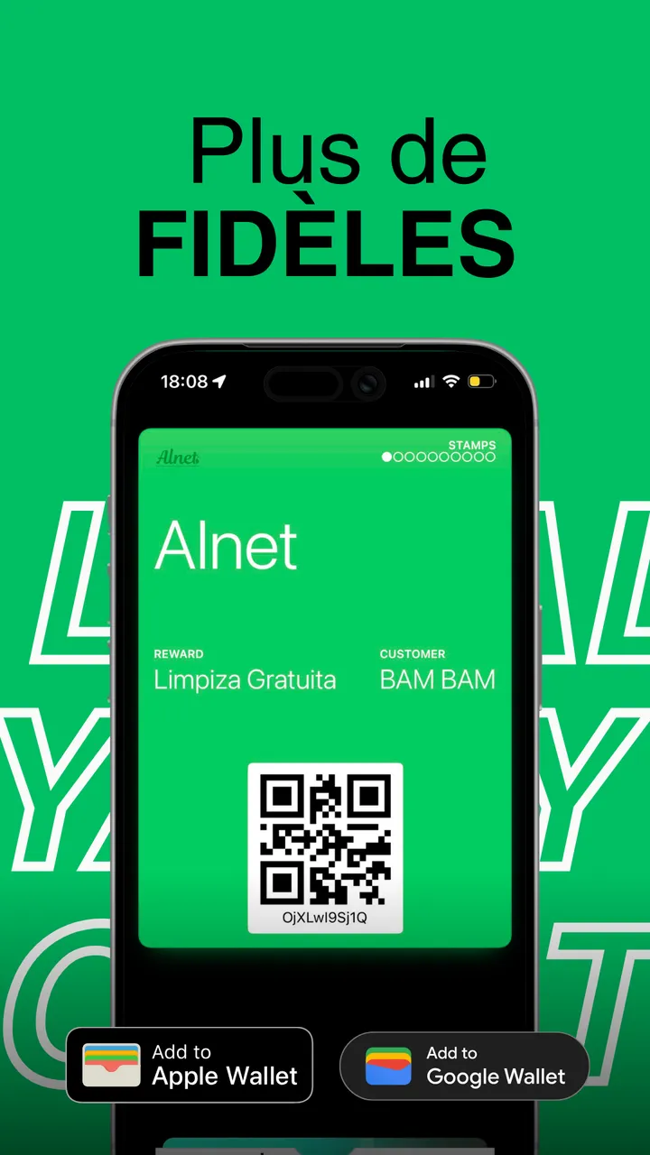 Carte de fidélité à votre marque dans Apple Wallet