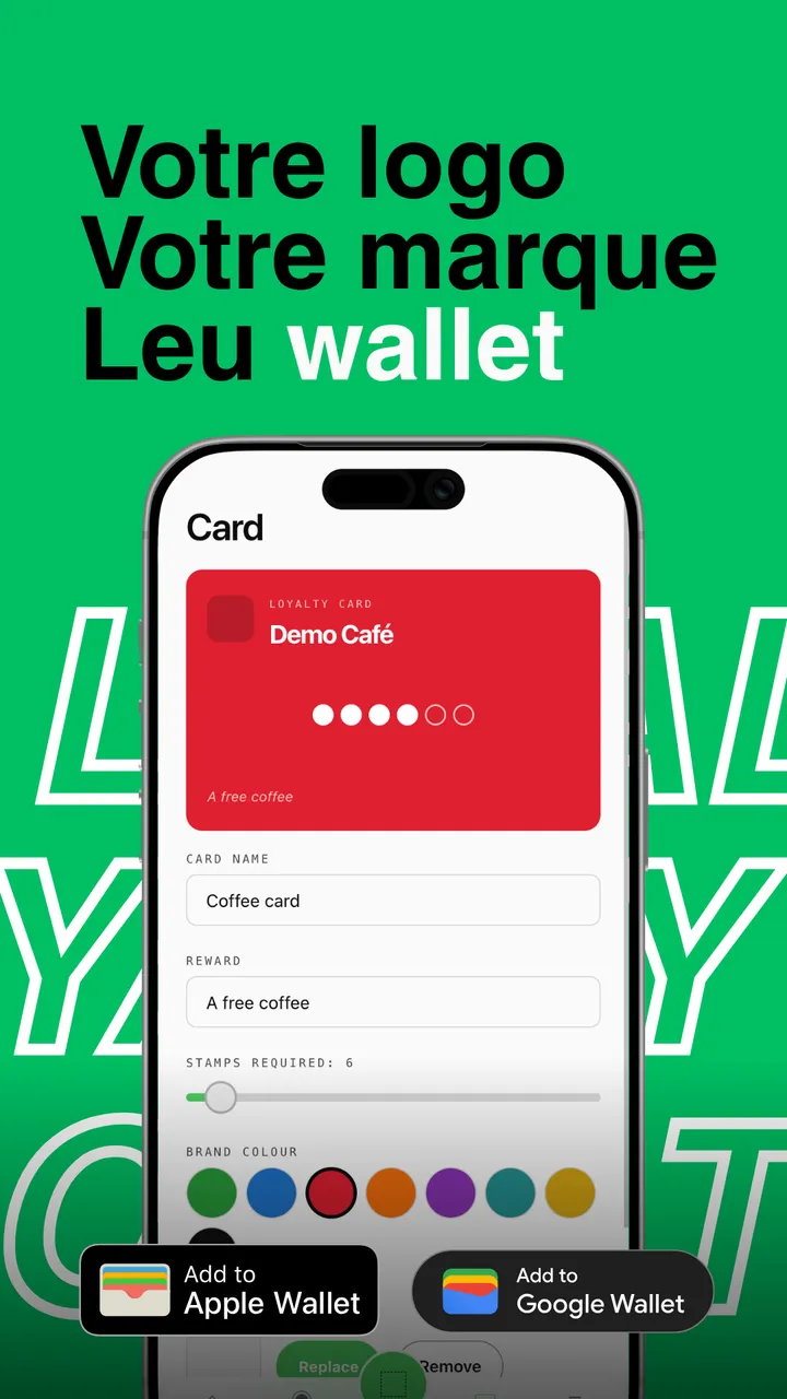 Personnalisation de la marque de la carte